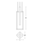 Afx Cole Pendant, LED, 3000K, 120V, 6" W x 24" H - Satin Nickel COLP06L30D1SN - alternate 2